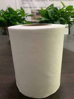 50g โพลีเอสเตอร์สีขาวและ Viscose Spunlace ผ้านอนวูฟเวนสำหรับผ้าฝ้ายเนื้อเยื่อ, แผ่น, ผ้าเช็ดทำความสะอาดเปียก