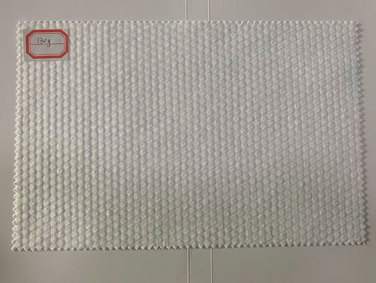 130g White Pearl Grain 100% Viscose Cross Spunlaced กระดาษทิชชู่ไม่ทอ